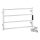 Towel rack 56 x 37 cm, stainless steel/white