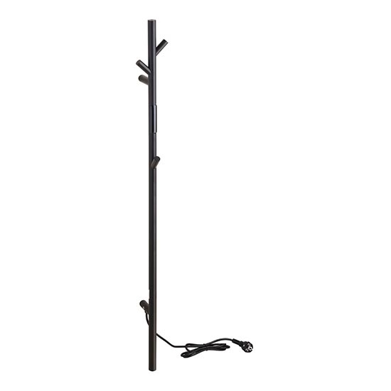 Towel rail 10.3 x 118 cm stainless steel/black