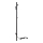 Towel rail 10.3 x 118 cm stainless steel/black