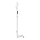 Towel Rail 10.3 x 118 cm, Stainless Steel/White