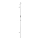 Towel rail 12.4x172 cm stainless steel/white