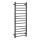 Towel rail 45x132 cm stainless steel/black
