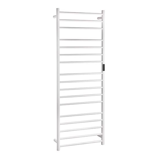 Towel rail 60 x 168 cm stainless steel/white