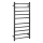 Towel warmer 45x96 cm stainless steel/black