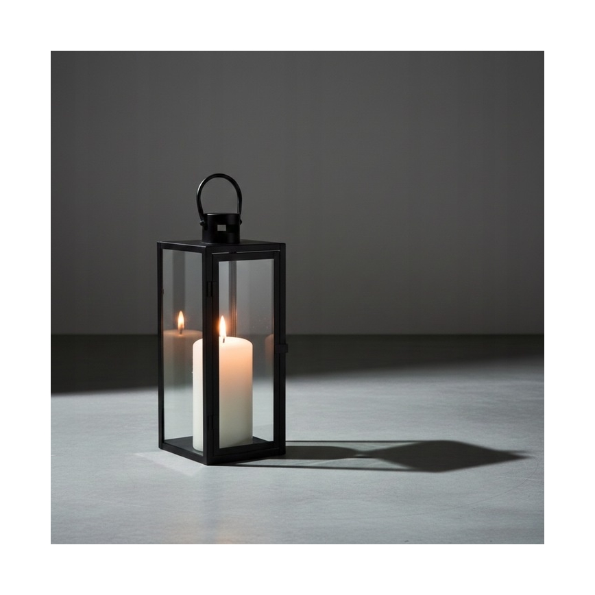 TOWER Decorative Lantern, 29 cm, Black