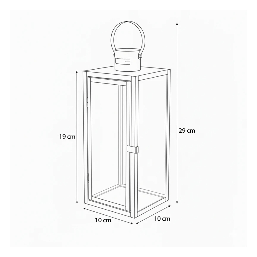 TOWER Decorative Lantern 29 cm, Gold