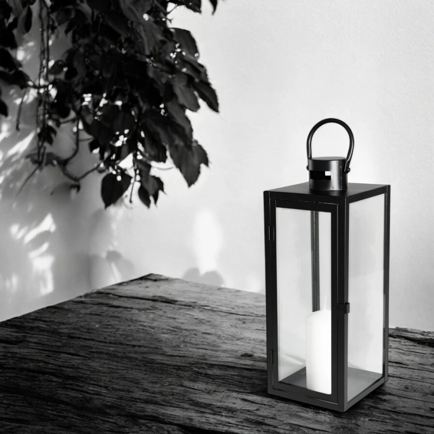 TOWER Decorative Lantern, 49 cm, Black