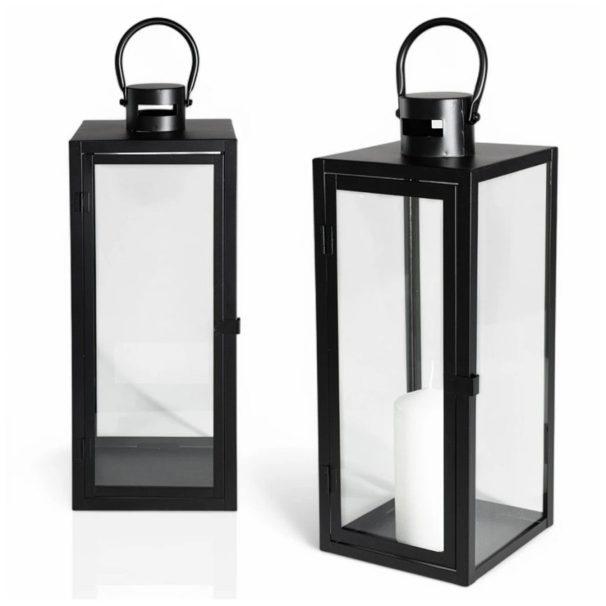 TOWER Decorative Lantern, 63 cm, Black