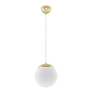 TOYA Cable Pendant Light 1xE27/60W/230V Ø 20 cm White/Gold