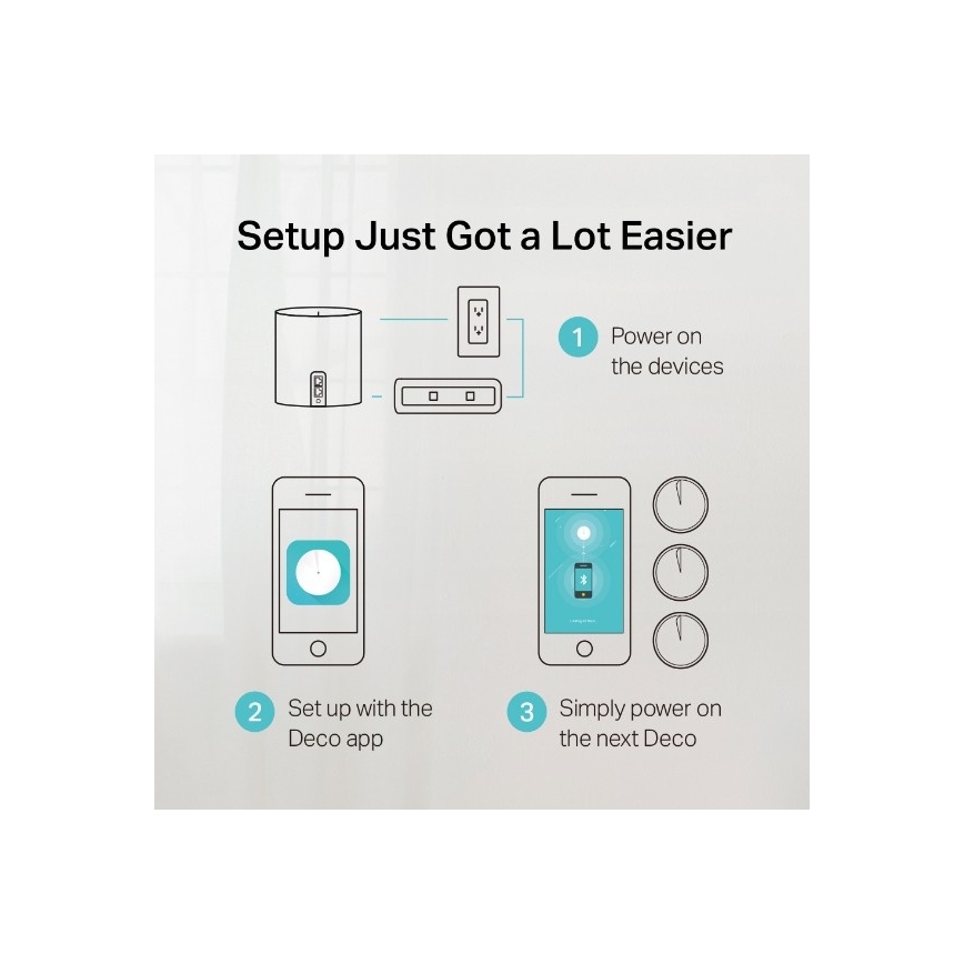 TP-Link - 3-Pack Wi-Fi 6 Mesh System for Whole-Home Coverage