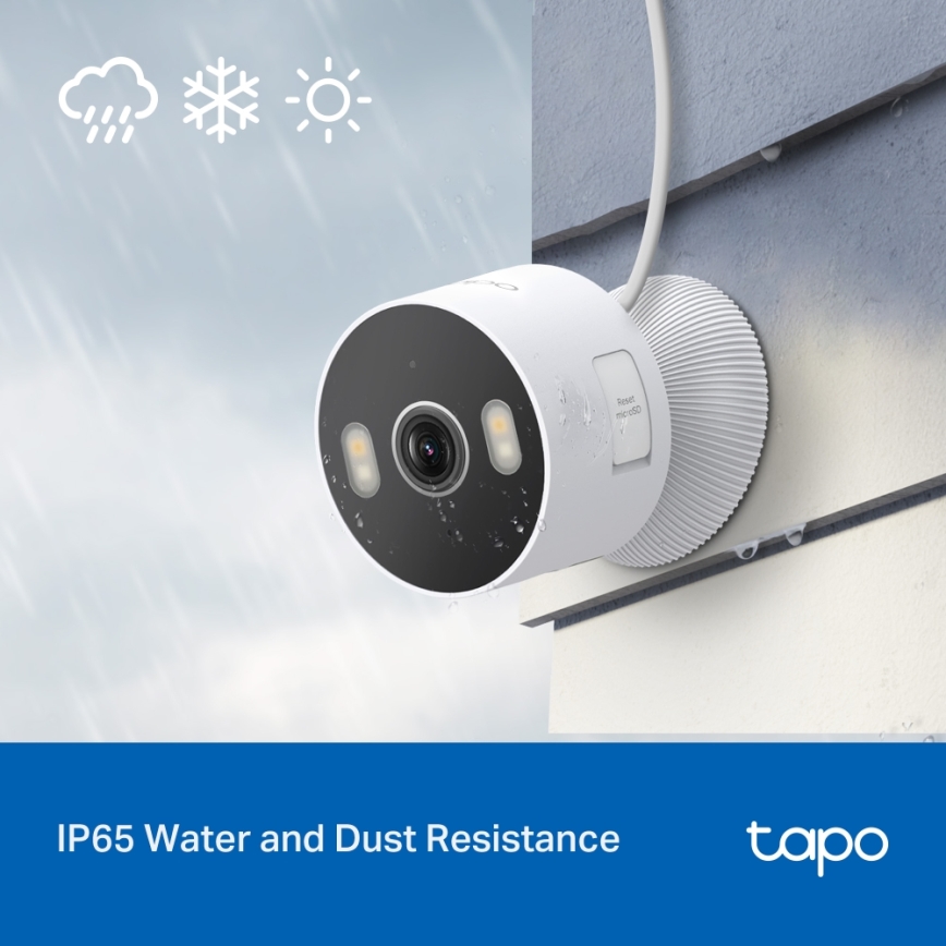 TP-Link - 3MP Smart Outdoor Wi-Fi Camera 5V