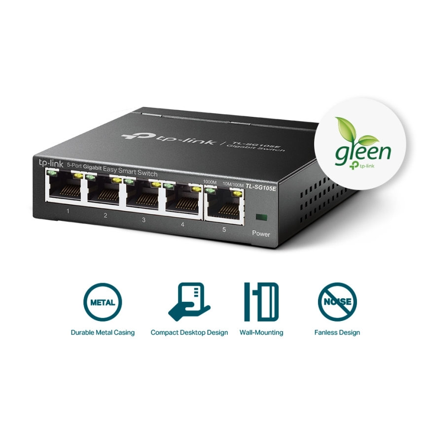 TP-Link - 5-Port Gigabit Easy Smart Switch