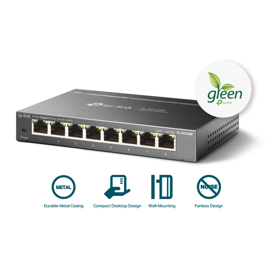 TP-Link - 8-Port Gigabit Easy Smart Switch