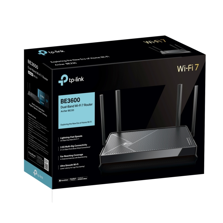 TP-Link - Archer BE230 Dual-Band Wi-Fi 7 Router