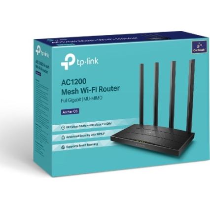 TP-Link - Archer C6 V3.2 Wireless Gigabit MU-MIMO Wi-Fi Router