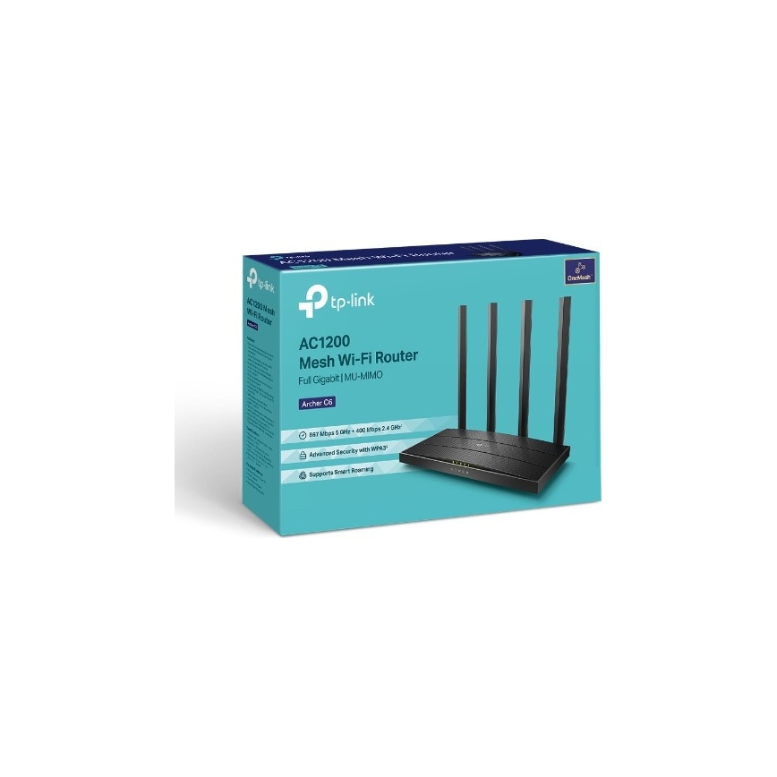 TP-Link - Archer C6 V3.2 Wireless Gigabit MU-MIMO Wi-Fi Router