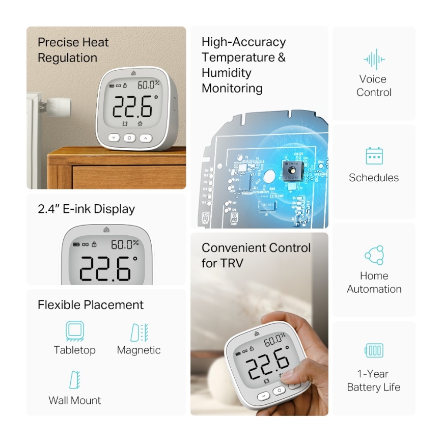 TP-Link - Digital Thermostat (2×AAA)