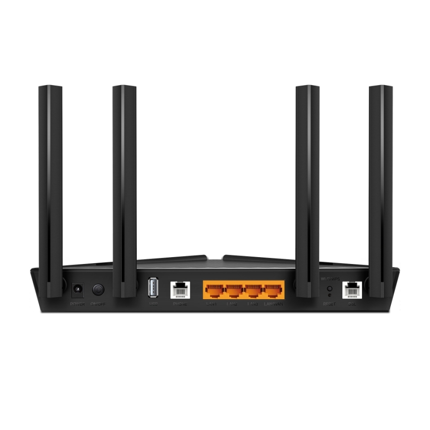 TP-Link - Dual-Band VDSL/ADSL Modem Router with Wi-Fi 6 Archer VX1800V