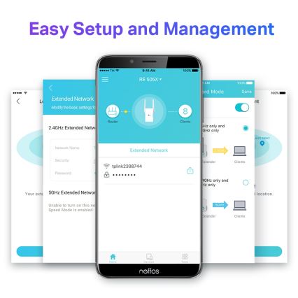 TP-Link - Dual-Band Wi-Fi 6 Range Extender RE505X