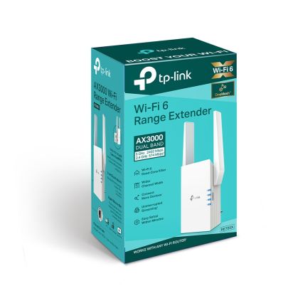 TP-Link - Dual-Band Wi-Fi 6 Range Extender RE705X