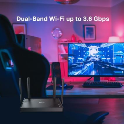 TP-Link - Dual-Band Wi-Fi 7 Router Archer BE220