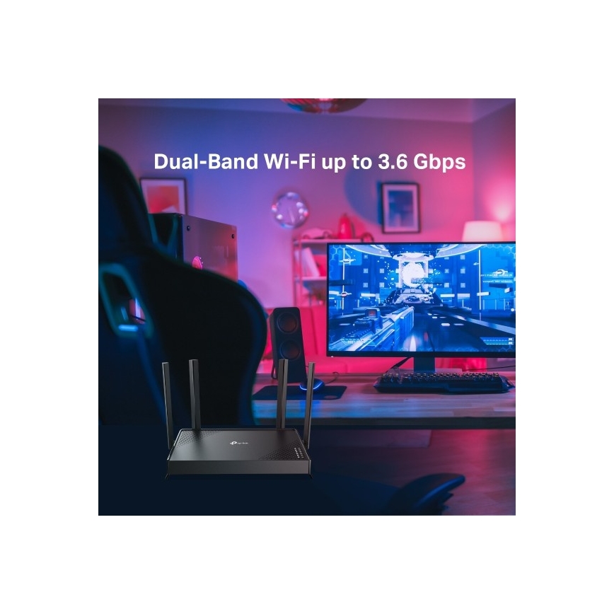 TP-Link - Dual-Band Wi-Fi 7 Router Archer BE220