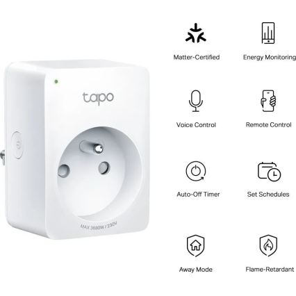 TP-Link - E MATTER Smart Plug 3690W Wi-Fi