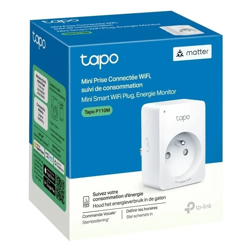 TP-Link - E MATTER Smart Plug 3690W Wi-Fi