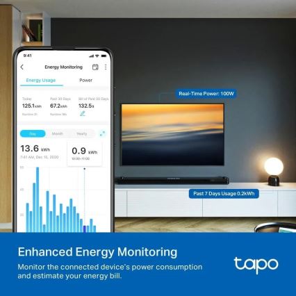 TP-Link - E MATTER Smart Plug 3690W Wi-Fi