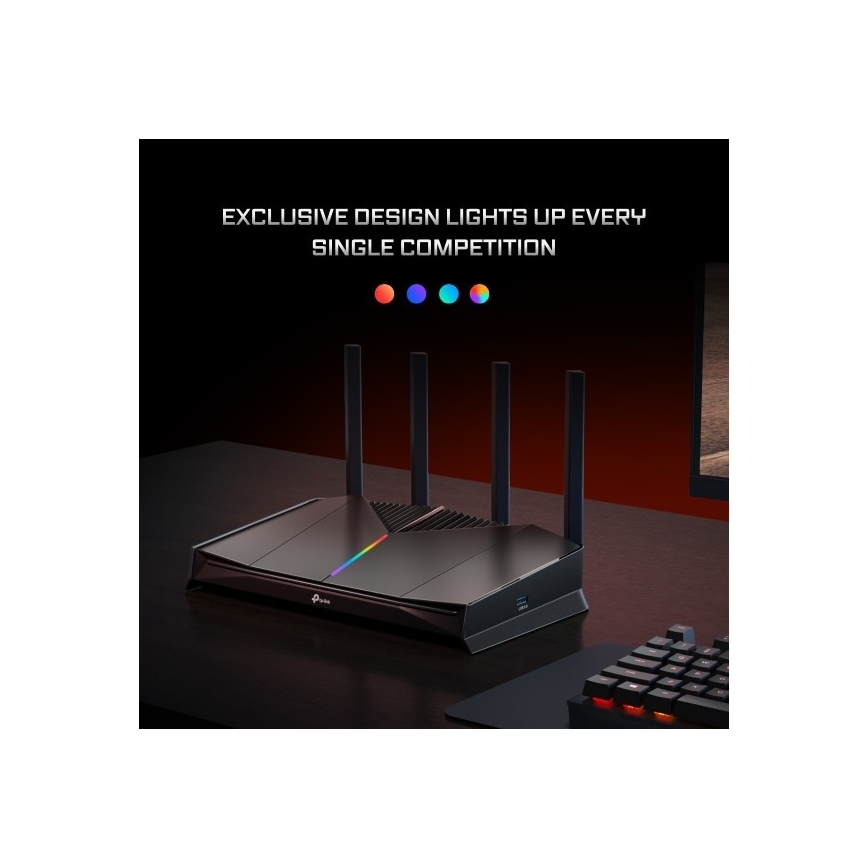 TP-Link - Gaming dual-band Wi-Fi 7 router