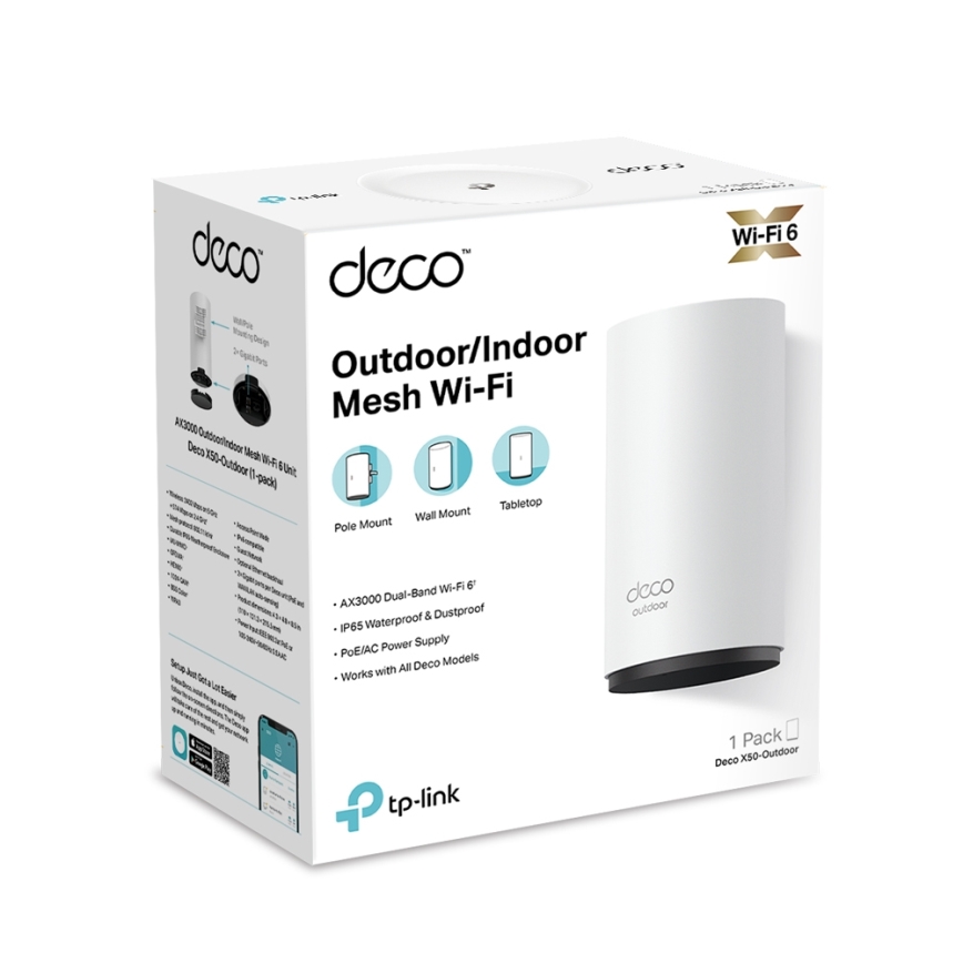 TP-Link - Indoor/Outdoor Mesh System with Wi-Fi 6
