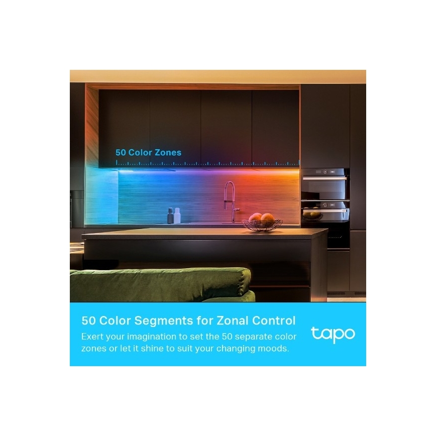 TP-Link - LED RGBW Dimmable Strip 5 m, 24W, 230V, Wi-Fi