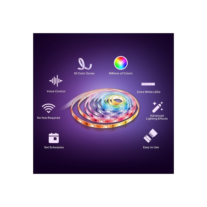 TP-Link - LED RGBW Dimmable Strip 5 m LED/13W/230V Wi-Fi