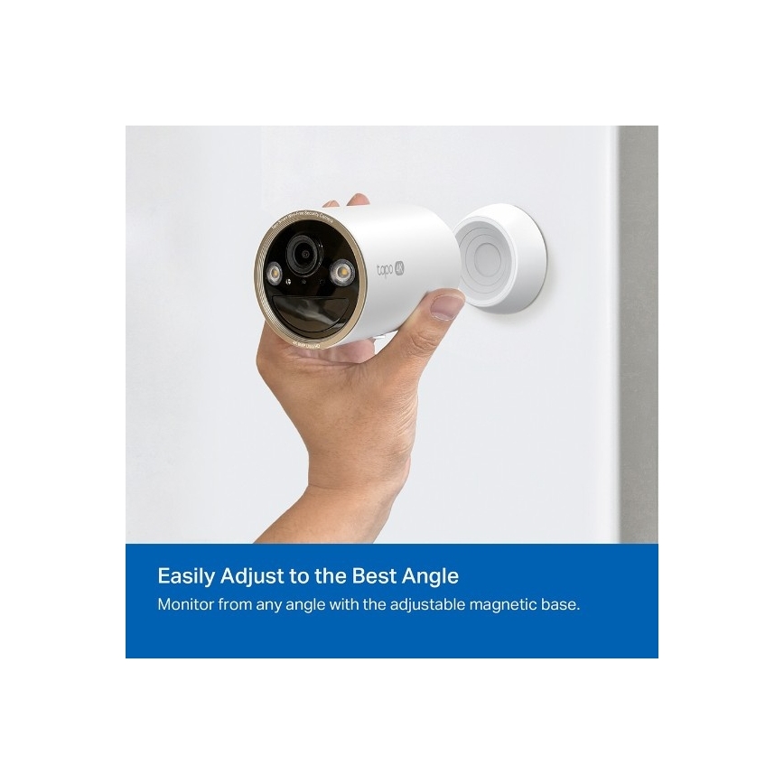 TP-Link - Outdoor Camera with Sensor, 10,000 mAh Battery, IP66, Wi-Fi