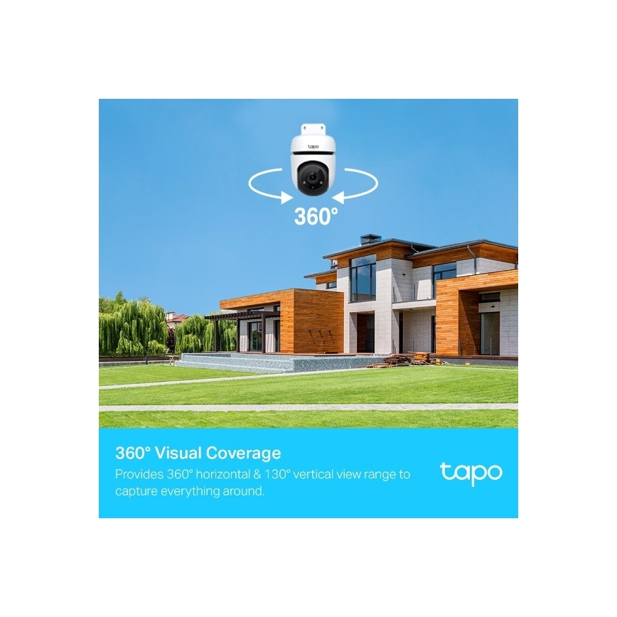 TP-Link - Outdoor Wi-Fi Camera with Sensor, IP65