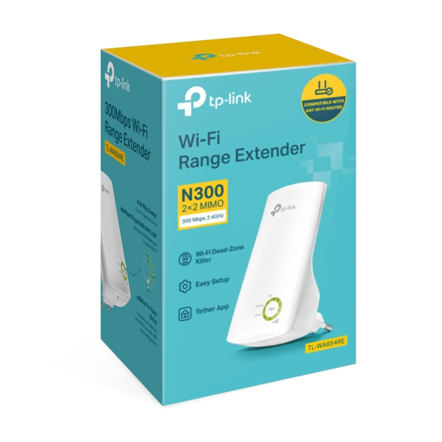 TP-Link - Single-Band Wi‑Fi 4 Range Extender N300