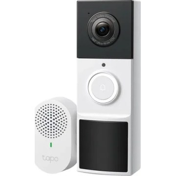 TP-Link - Smart 2K Video Doorbell 6400 mAh IP65 Wi‑Fi Tuya