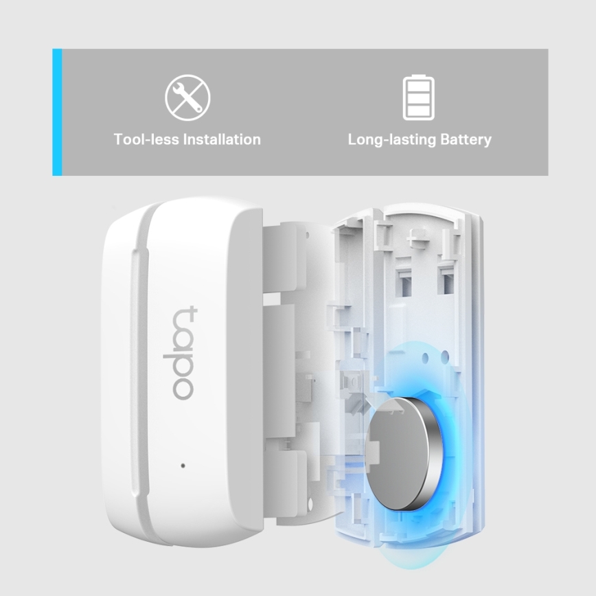 TP-Link - Smart Contact Sensor 1xCR2032 Wi-Fi