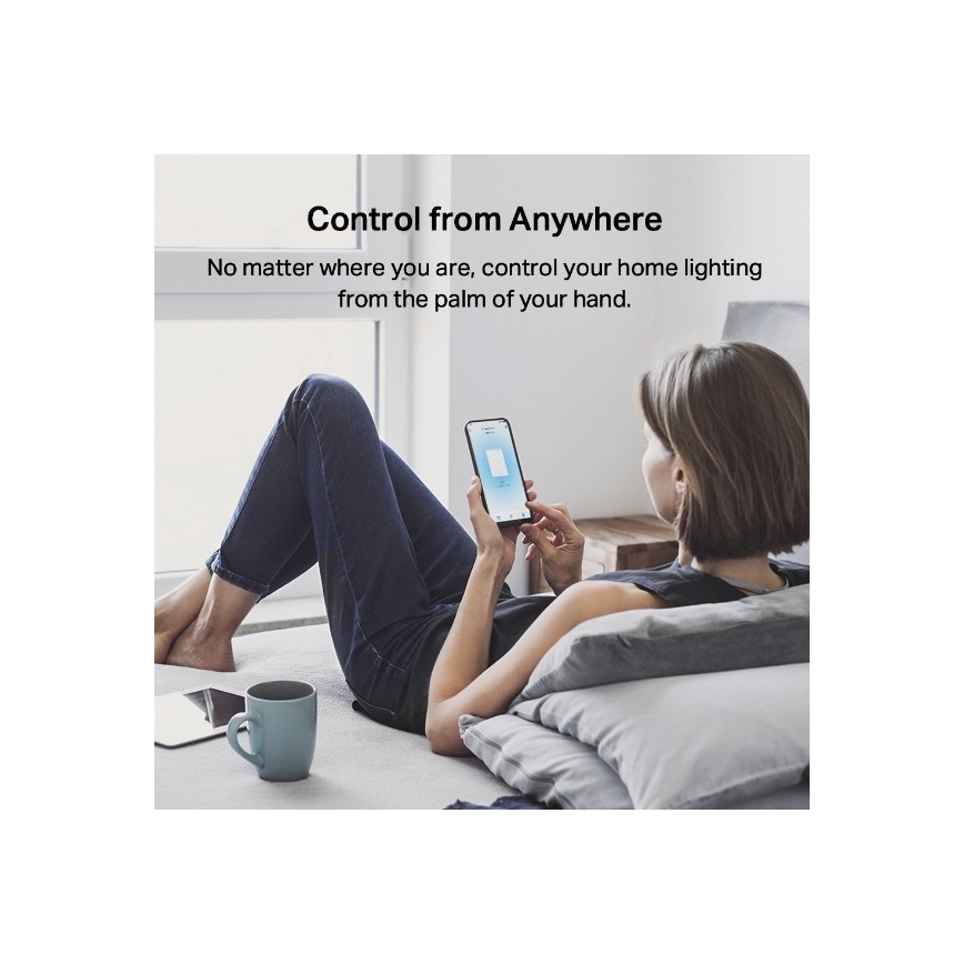 TP-Link - Smart Light Switch 2xAAA Wi-Fi