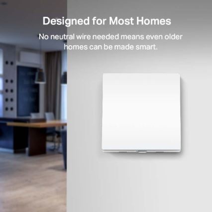 TP-Link - Smart Light Switch 2xAAA Wi-Fi