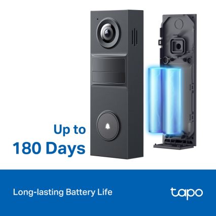 TP-Link - Smart mini Wi-Fi video doorbell