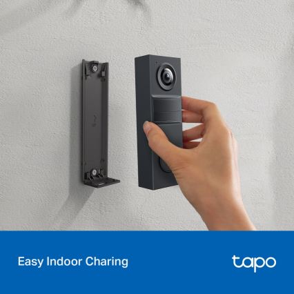 TP-Link - Smart mini Wi-Fi video doorbell