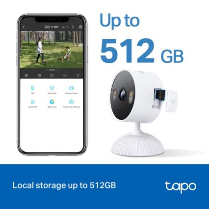 TP-Link - Smart Outdoor Camera 3MP 5V Wi-Fi
