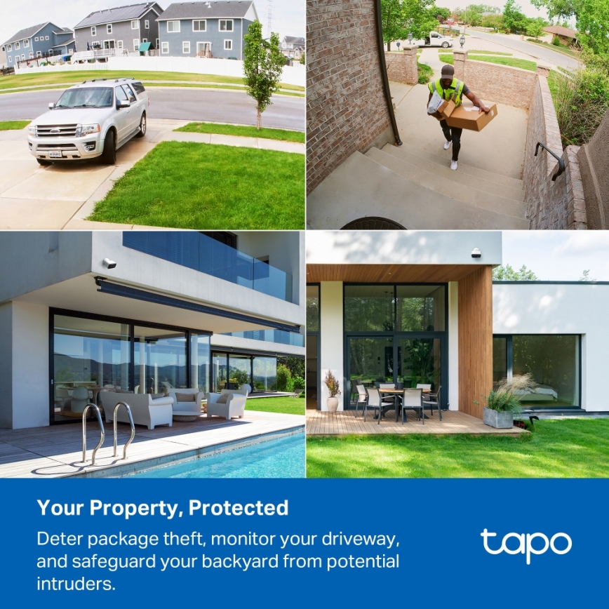 TP-Link - Smart Outdoor Camera IP65 5V Wi-Fi