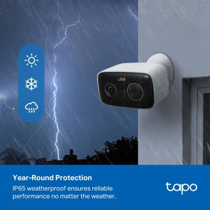 TP-Link - Smart Outdoor Camera IP65 5V Wi-Fi