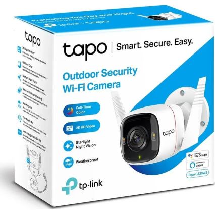 TP-Link - Smart Outdoor Camera with Sensor, IP66, Wi-Fi