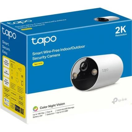 TP-Link - Smart Outdoor Camera with Sensor, IP65, Wi-Fi
