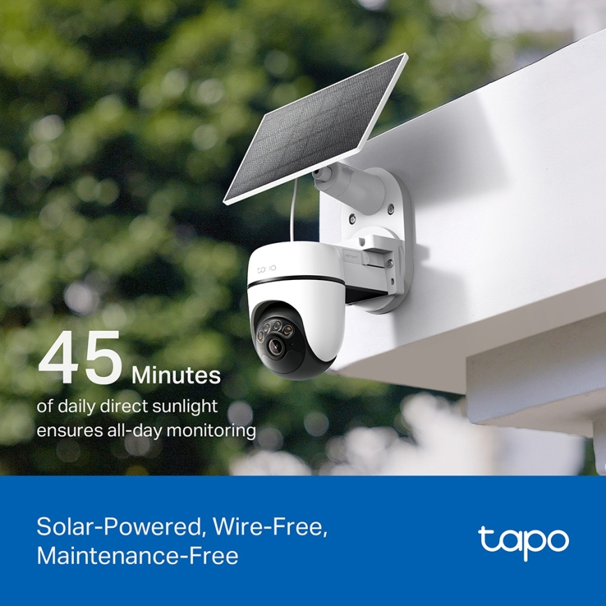 TP-Link - Smart Solar-Powered Camera 5V IP65 Wi-Fi