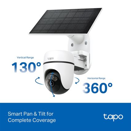TP-Link - Smart Solar-Powered Camera 5V IP65 Wi-Fi