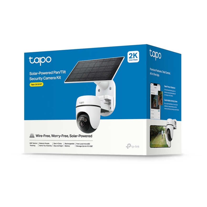 TP-Link - Smart Solar-Powered Camera 5V IP65 Wi-Fi